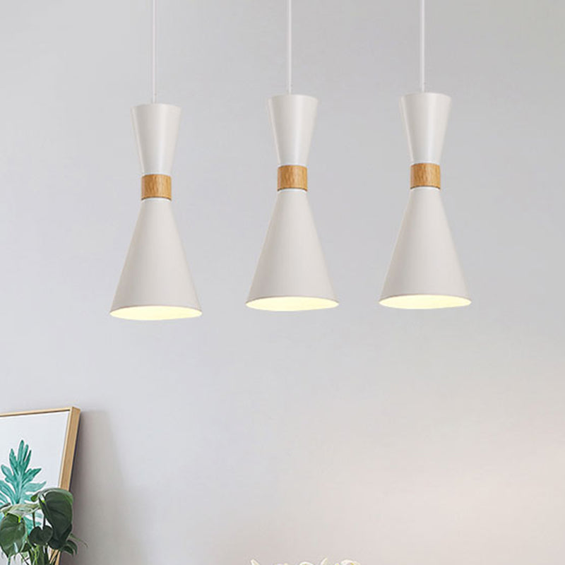 Metal Hourglass Mini Pendant Light Living Room Hallway 1 Light Nordic Hanging Lamp Clearhalo 'Ceiling Lights' 'Modern Pendants' 'Modern' 'Pendant Lights' 'Pendants' Lighting' 254103