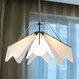 Creative White Hanging Light Paper-Airplane Shape 1 Light Acrylic Ceiling Pendant Light for Hotel Black Clearhalo 'Ceiling Lights' 'Modern Pendants' 'Modern' 'Pendant Lights' 'Pendants' Lighting' 254158