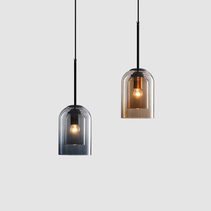 Bell Hanging Ceiling Light Modern Glass Pendant Lamp for Bedroom Clearhalo 'Ceiling Lights' 'Glass shade' 'Glass' 'Modern Pendants' 'Modern' 'Pendant Lights' 'Pendants' Lighting' 2548863