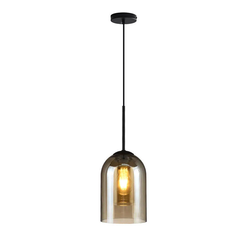 Bell Hanging Ceiling Light Modern Glass Pendant Lamp for Bedroom Clearhalo 'Ceiling Lights' 'Glass shade' 'Glass' 'Modern Pendants' 'Modern' 'Pendant Lights' 'Pendants' Lighting' 2548872