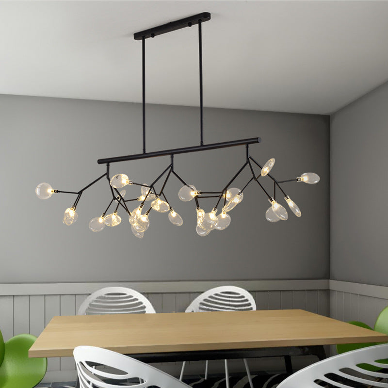 Island Lighting Contemporary Branch Metal Pendant with Round Canopy for Bedroom Clearhalo 'Ceiling Lights' 'Island Lights' Lighting' 2549988