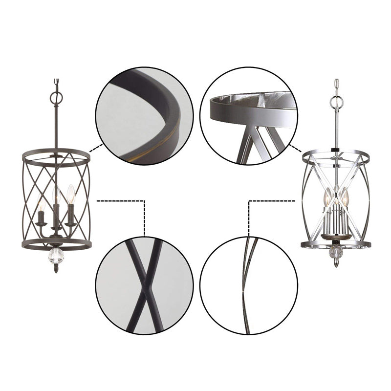 Traditional Trellis Cage Ceiling Chandelier Metal Hanging Light with Hanging Chain for Farmhouse Clearhalo 'Cast Iron' 'Ceiling Lights' 'Chandeliers' 'Industrial Chandeliers' 'Industrial' 'Metal' 'Middle Century Chandeliers' 'Rustic Chandeliers' 'Tiffany' Lighting' 2552341