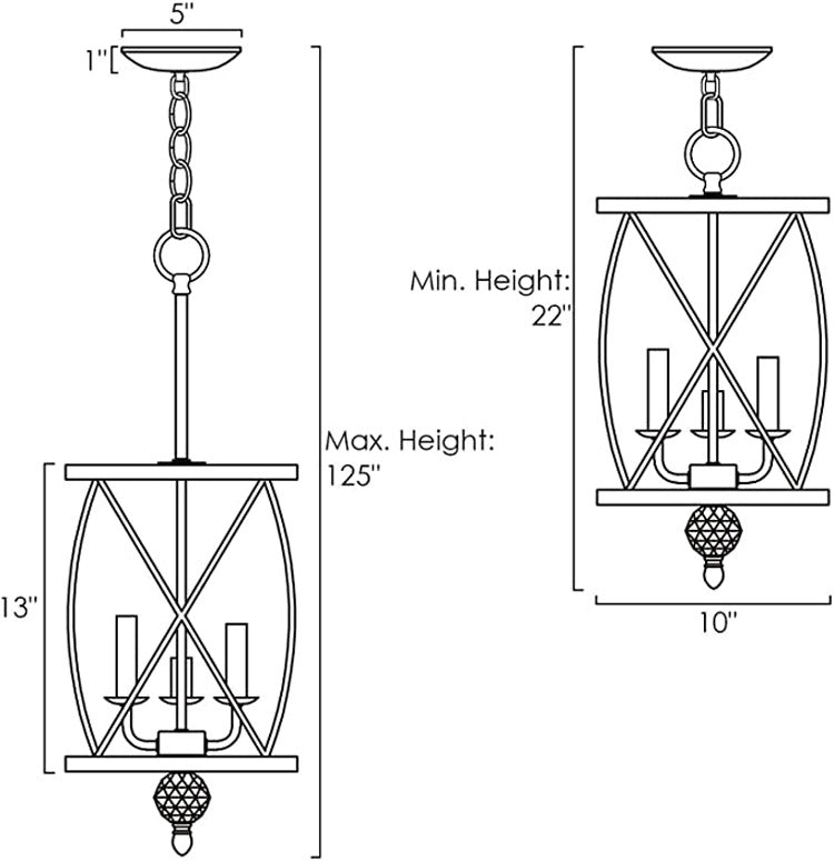 Traditional Trellis Cage Ceiling Chandelier Metal Hanging Light with Hanging Chain for Farmhouse Clearhalo 'Cast Iron' 'Ceiling Lights' 'Chandeliers' 'Industrial Chandeliers' 'Industrial' 'Metal' 'Middle Century Chandeliers' 'Rustic Chandeliers' 'Tiffany' Lighting' 2552346