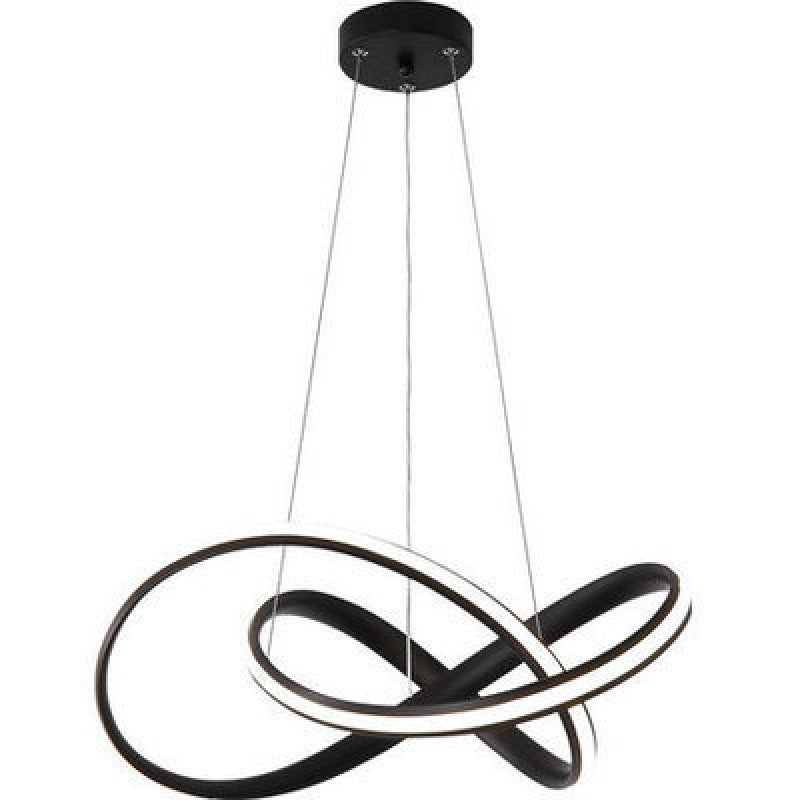 Modern Seamless Curves Chandelier Lights Metal Pendant Light Kit for Living Room Clearhalo 'Ceiling Lights' 'Chandeliers' 'Modern Chandeliers' 'Modern' Lighting' 2552553