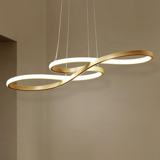 Contemporary Musical Note Chandelier Light Metal Suspension Light for Restaurant Gold Warm Clearhalo 'Ceiling Lights' 'Chandeliers' 'Modern Chandeliers' 'Modern' Lighting' 2552610