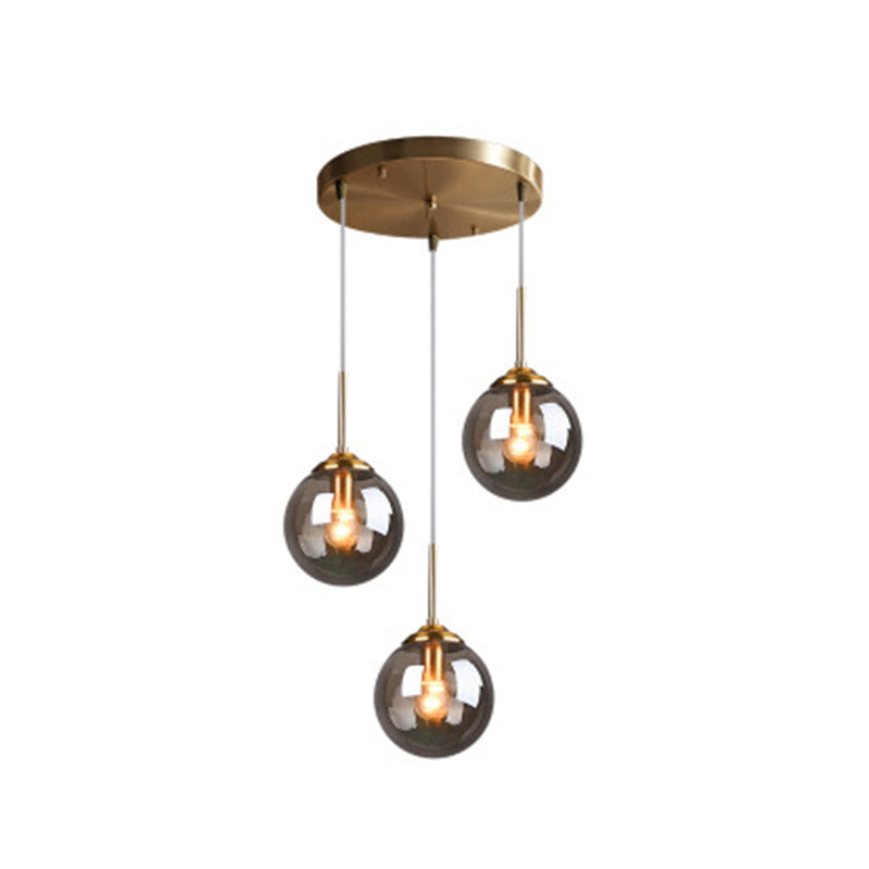 Sphere Pendant Lighting Fixture Modern Minimalist Glass Indoor Pendant Ceiling Lights Clearhalo 'Ceiling Lights' 'Glass shade' 'Glass' 'Modern Pendants' 'Modern' 'Pendant Lights' 'Pendants' Lighting' 2553045