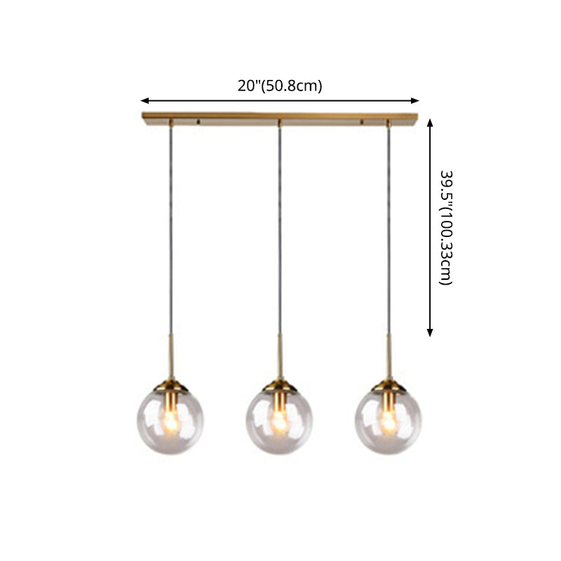 Sphere Pendant Lighting Fixture Modern Minimalist Glass Indoor Pendant Ceiling Lights Clearhalo 'Ceiling Lights' 'Glass shade' 'Glass' 'Modern Pendants' 'Modern' 'Pendant Lights' 'Pendants' Lighting' 2553053