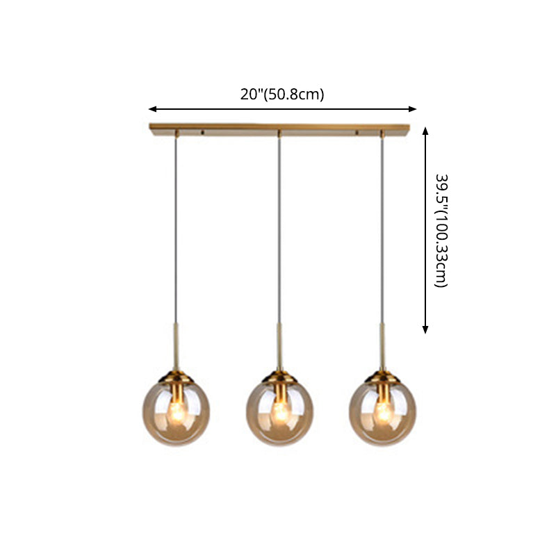 Sphere Pendant Lighting Fixture Modern Minimalist Glass Indoor Pendant Ceiling Lights Clearhalo 'Ceiling Lights' 'Glass shade' 'Glass' 'Modern Pendants' 'Modern' 'Pendant Lights' 'Pendants' Lighting' 2553057