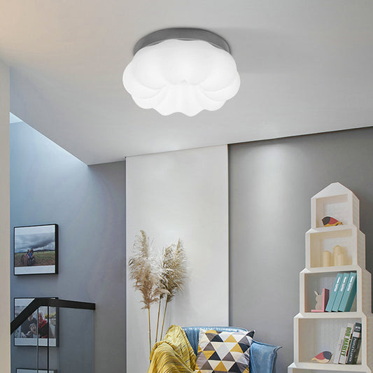 Plastic Cloud Flush Mount Ceiling Light Fixture Kids LED Flushmount Lighting in White Clearhalo 'Ceiling Lights' 'Close To Ceiling Lights' 'Close to ceiling' 'Flush mount' Lighting' 2553179