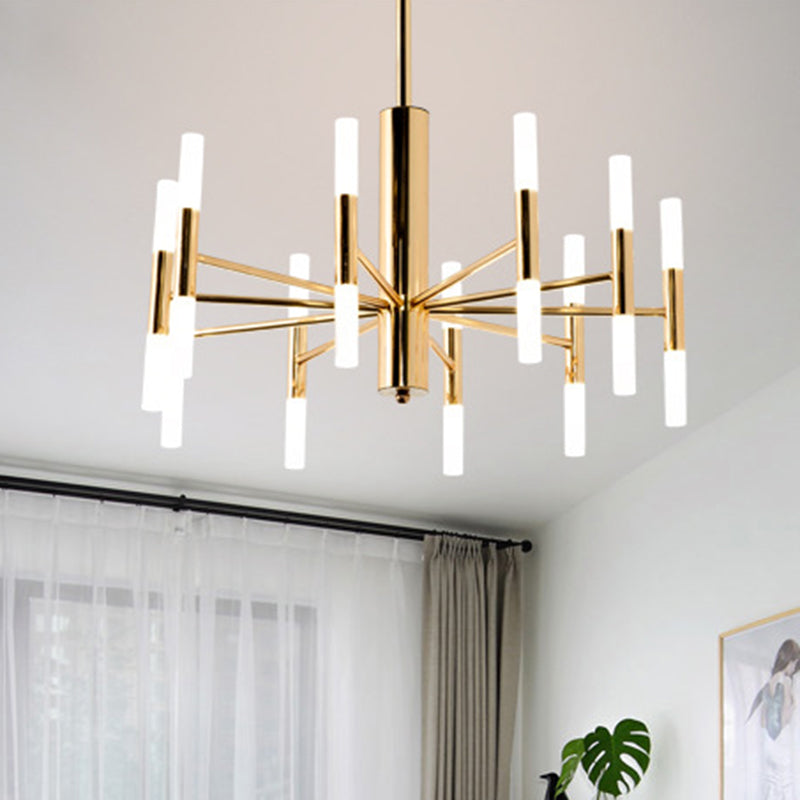 Minimalist Sticks Ceiling Lamp Acrylic 20-Light Dining Room over Island Lighting Clearhalo 'Ceiling Lights' 'Island Lights' Lighting' 2553346