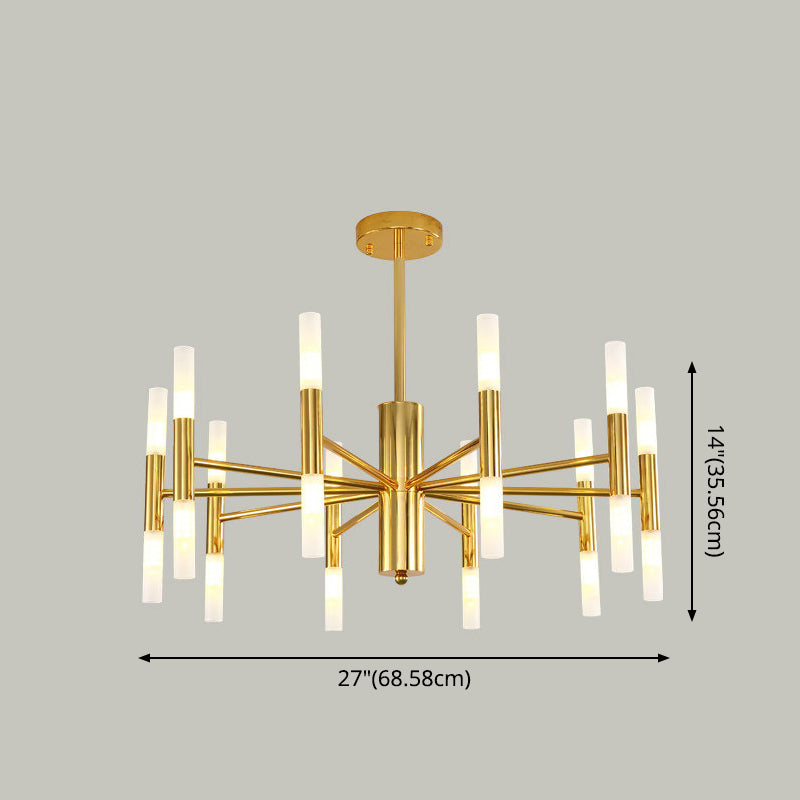 Minimalist Sticks Ceiling Lamp Acrylic 20-Light Dining Room over Island Lighting Clearhalo 'Ceiling Lights' 'Island Lights' Lighting' 2553347