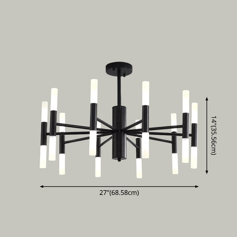 Minimalist Sticks Ceiling Lamp Acrylic 20-Light Dining Room over Island Lighting Clearhalo 'Ceiling Lights' 'Island Lights' Lighting' 2553348