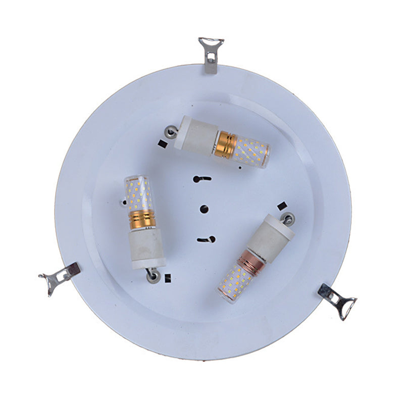 Dome Ceiling Flush Light Vintage Blue Handcrafted Glass Flushmount with Feather Pattern Clearhalo 'Ceiling Lights' 'Close To Ceiling Lights' 'Close to ceiling' 'Flush mount' Lighting' 2556594