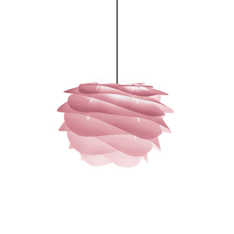 Modern Art Deco Hanging Light Fixtures 1 Light Pinecone Shade Acrylic Pendant Light Pink 12.5" Clearhalo 'Ceiling Lights' 'Pendant Lights' 'Pendants' Lighting' 2556735