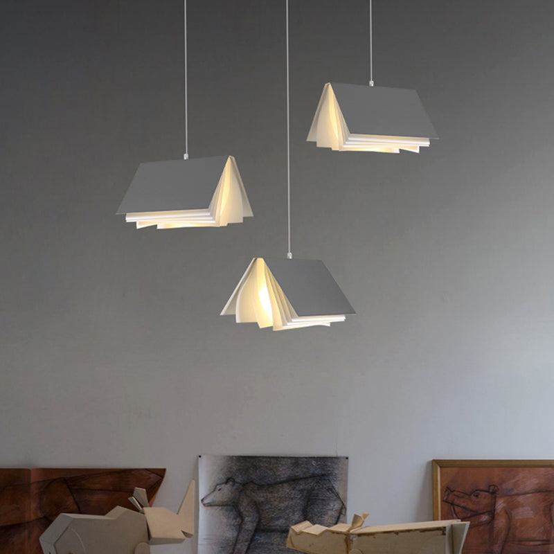 Modern Art Deco Metal Hanging Light Fixtures 1 Light Simple Rectangle Pendant Light Clearhalo 'Ceiling Lights' 'Pendant Lights' 'Pendants' Lighting' 2556779