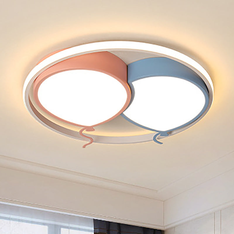 Kids Balloon Ceiling Mount Light Eye-Caring Acrylic LED Ceiling Lamp for Nursing Room Clearhalo 'Ceiling Lights' 'Close To Ceiling Lights' 'Close to ceiling' Lighting' 255974