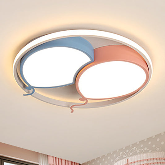 Kids Balloon Ceiling Mount Light Eye-Caring Acrylic LED Ceiling Lamp for Nursing Room Clearhalo 'Ceiling Lights' 'Close To Ceiling Lights' 'Close to ceiling' Lighting' 255975