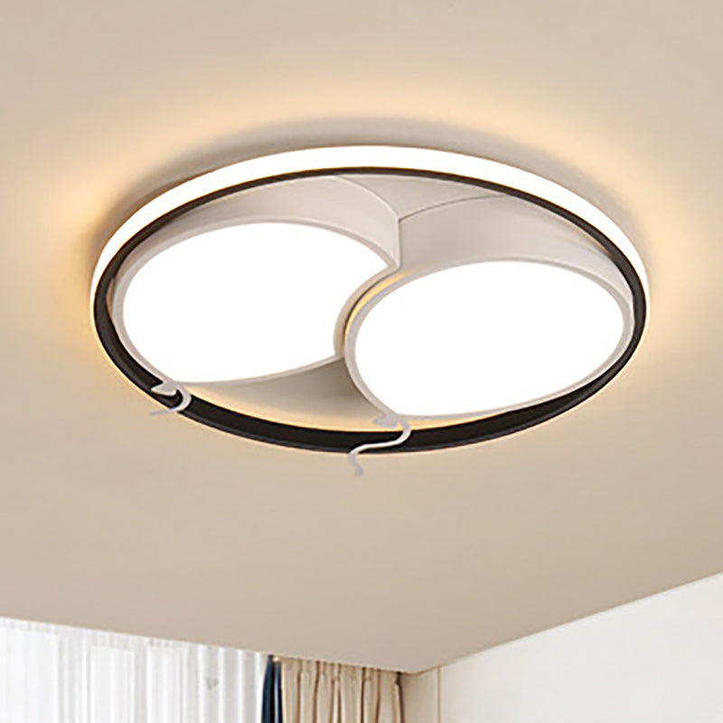 Kids Balloon Ceiling Mount Light Eye-Caring Acrylic LED Ceiling Lamp for Nursing Room Black Clearhalo 'Ceiling Lights' 'Close To Ceiling Lights' 'Close to ceiling' Lighting' 255978