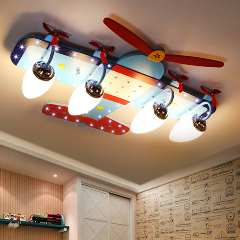 Airplane Shape Flush Mount Light Kindergarten Children Room Ceiling Light Clearhalo 'Ceiling Lights' 'Close To Ceiling Lights' 'Close to ceiling' 'Flush mount' Lighting' 2562632