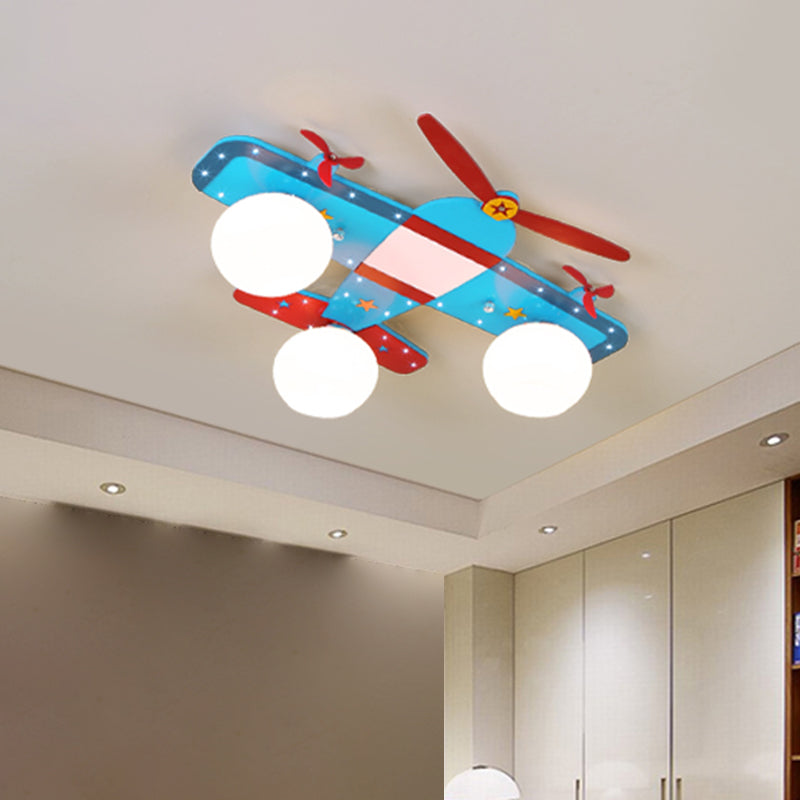 Airplane Shape Flush Mount Light Kindergarten Children Room Ceiling Light Clearhalo 'Ceiling Lights' 'Close To Ceiling Lights' 'Close to ceiling' 'Flush mount' Lighting' 2562639