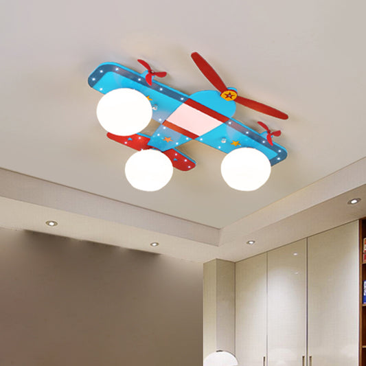 Airplane Shape Flush Mount Light Kindergarten Children Room Ceiling Light Clearhalo 'Ceiling Lights' 'Close To Ceiling Lights' 'Close to ceiling' 'Flush mount' Lighting' 2562639