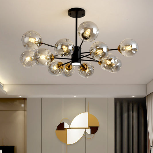 Bubble Chandelier Lighting Fixtures Modern Glass Hanging Pendant Lights for Bedroom Clearhalo 'Ceiling Lights' 'Chandeliers' 'Modern Chandeliers' 'Modern' Lighting' 2569417