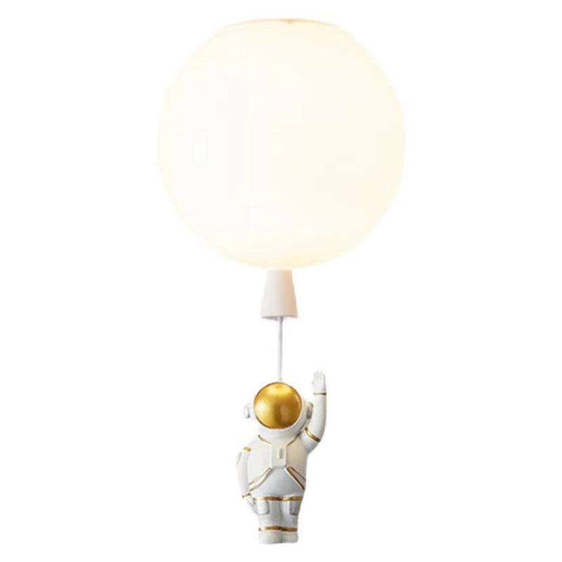 1 Light Moon Hanging Lamp Cartoon Acrylic Down Lighting Pendant for Children Bedroom Clearhalo 'Ceiling Lights' 'Pendant Lights' 'Pendants' Lighting' 2579046