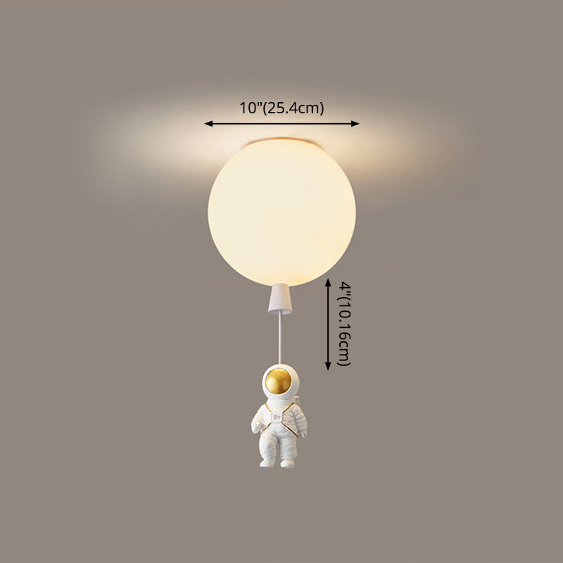 1 Light Moon Hanging Lamp Cartoon Acrylic Down Lighting Pendant for Children Bedroom Clearhalo 'Ceiling Lights' 'Pendant Lights' 'Pendants' Lighting' 2579054