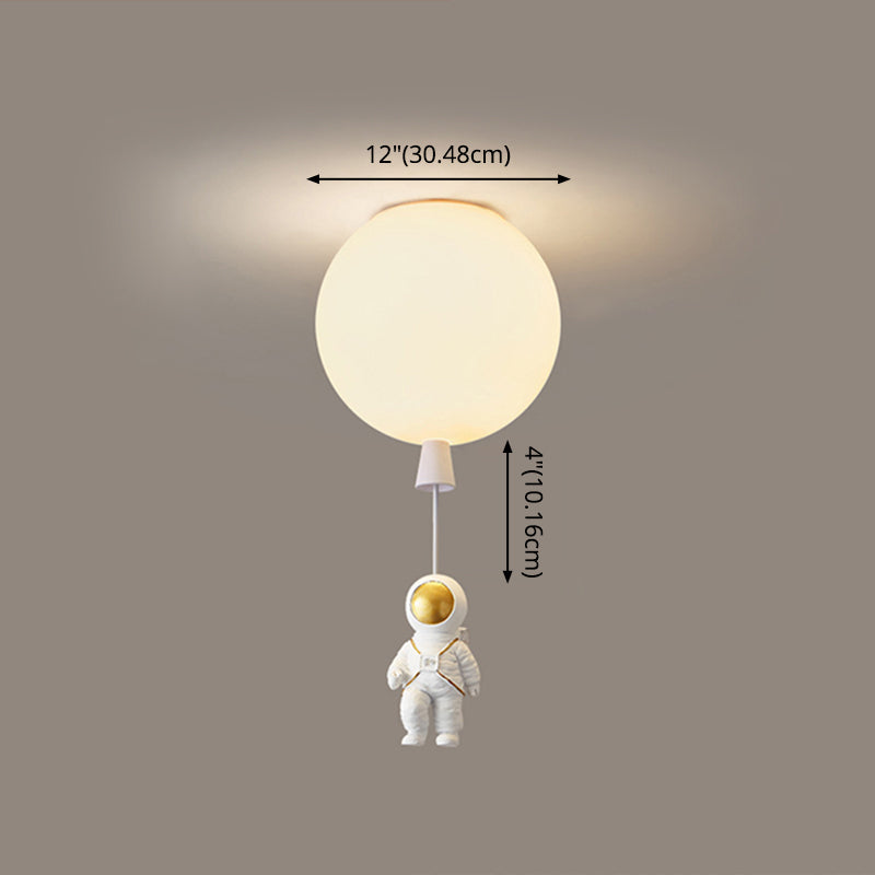 1 Light Moon Hanging Lamp Cartoon Acrylic Down Lighting Pendant for Children Bedroom Clearhalo 'Ceiling Lights' 'Pendant Lights' 'Pendants' Lighting' 2579055