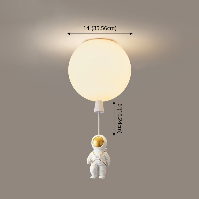 1 Light Moon Hanging Lamp Cartoon Acrylic Down Lighting Pendant for Children Bedroom Clearhalo 'Ceiling Lights' 'Pendant Lights' 'Pendants' Lighting' 2579057