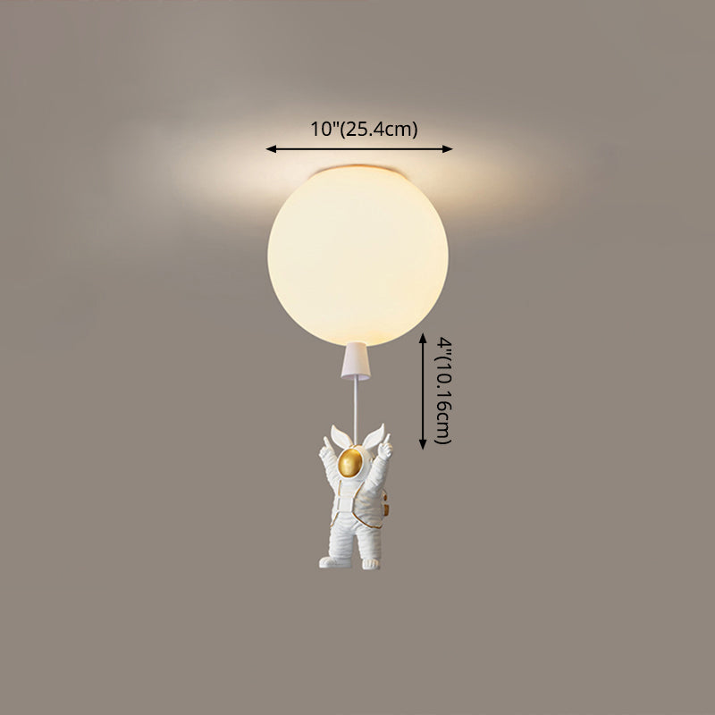 1 Light Moon Hanging Lamp Cartoon Acrylic Down Lighting Pendant for Children Bedroom Clearhalo 'Ceiling Lights' 'Pendant Lights' 'Pendants' Lighting' 2579067