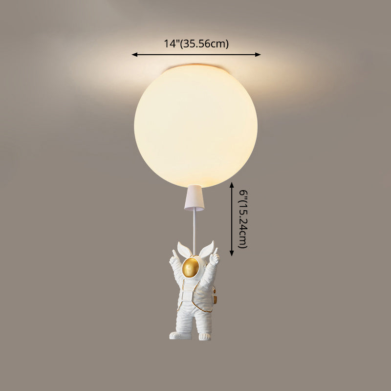 1 Light Moon Hanging Lamp Cartoon Acrylic Down Lighting Pendant for Children Bedroom Clearhalo 'Ceiling Lights' 'Pendant Lights' 'Pendants' Lighting' 2579069