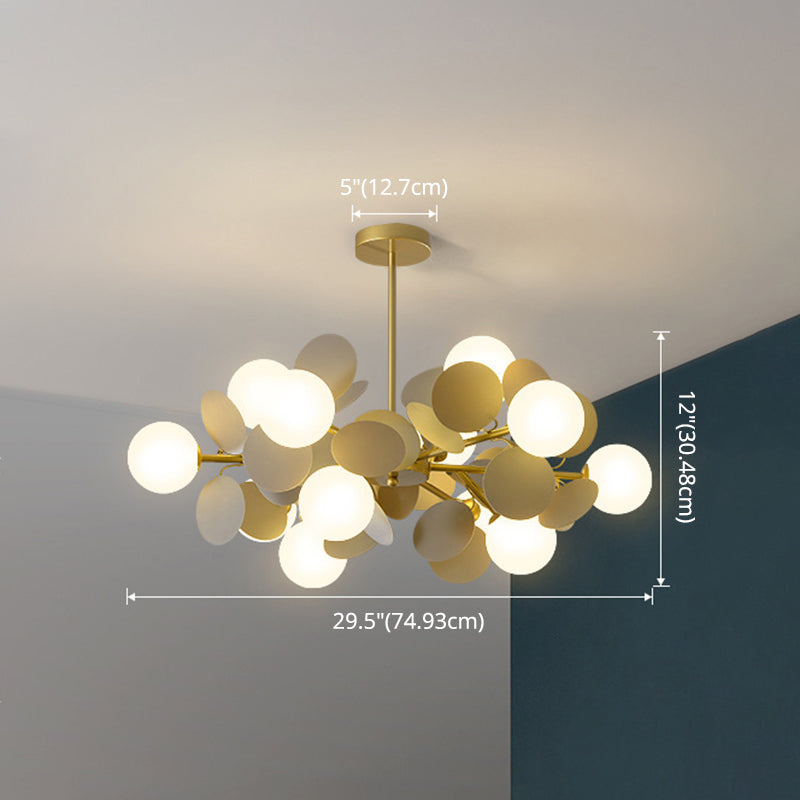 Balloon Hanging Light Fixtures Cartoon Metallic Drop Pendant with Glass Shade for Bedroom Clearhalo 'Ceiling Lights' 'Pendant Lights' 'Pendants' Lighting' 2579118