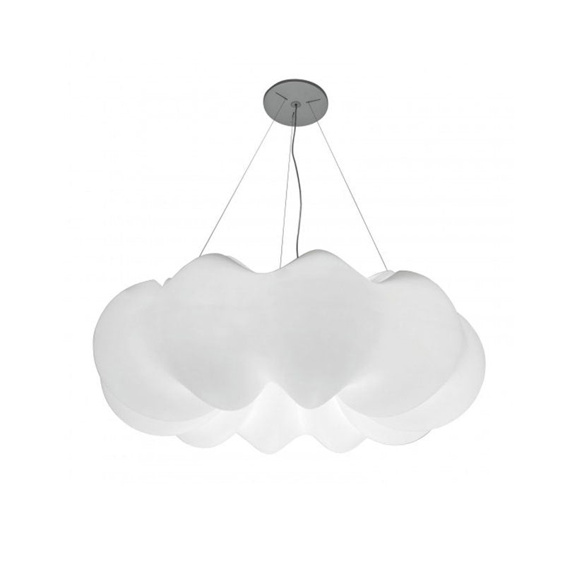 1 Light Cloud Ceiling Hang Fixtures Kids Plastic Suspension Pendant Light for Living Room Clearhalo 'Ceiling Lights' 'Pendant Lights' 'Pendants' Lighting' 2579144