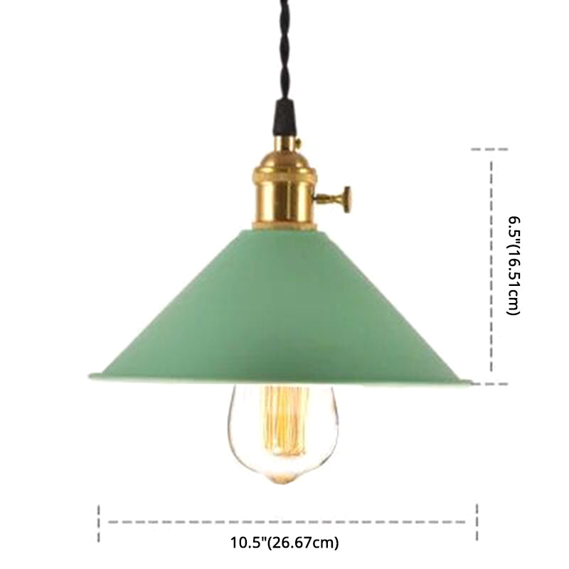 Nordic Industrial Umbrella Pendant Light Metal Colorful Macarons 1-Light Pendant Lighting Clearhalo 'Art Deco Pendants' 'Cast Iron' 'Ceiling Lights' 'Ceramic' 'Crystal' 'Industrial Pendants' 'Industrial' 'Metal' 'Middle Century Pendants' 'Pendant Lights' 'Pendants' 'Tiffany' Lighting' 2579360