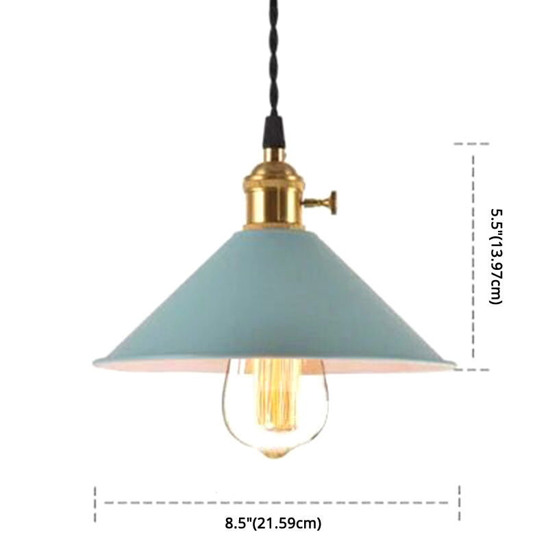 Nordic Industrial Umbrella Pendant Light Metal Colorful Macarons 1-Light Pendant Lighting Clearhalo 'Art Deco Pendants' 'Cast Iron' 'Ceiling Lights' 'Ceramic' 'Crystal' 'Industrial Pendants' 'Industrial' 'Metal' 'Middle Century Pendants' 'Pendant Lights' 'Pendants' 'Tiffany' Lighting' 2579363