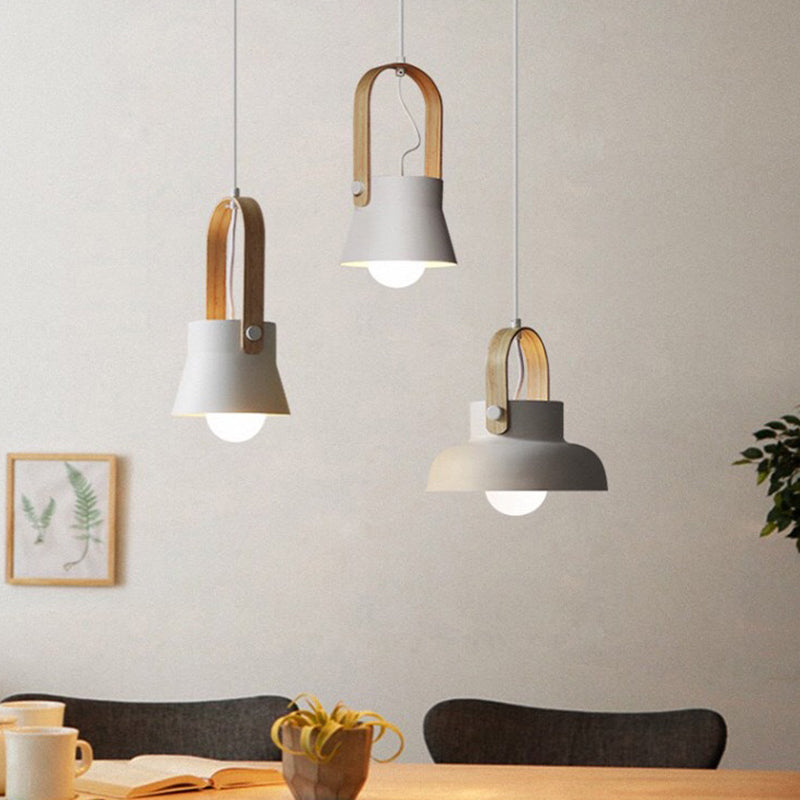 1-Light Upside Down Trifle Pendant Lamp Nordic Modern Style Metal Restaurant Hanging Lamp Clearhalo 'Ceiling Lights' 'Modern Pendants' 'Modern' 'Pendant Lights' 'Pendants' Lighting' 2579447