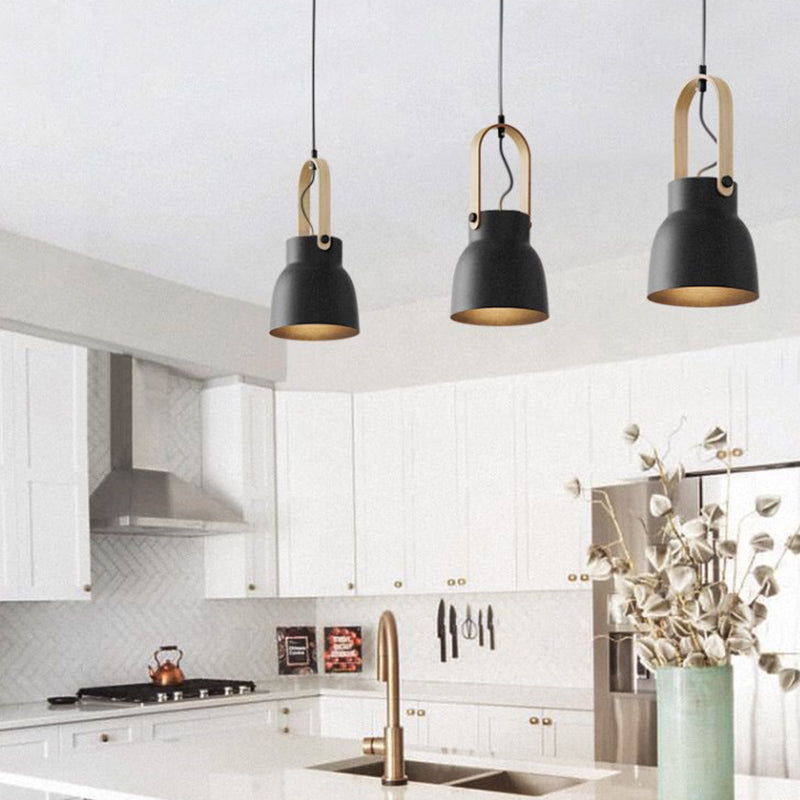 1-Light Upside Down Trifle Pendant Lamp Nordic Modern Style Metal Restaurant Hanging Lamp Clearhalo 'Ceiling Lights' 'Modern Pendants' 'Modern' 'Pendant Lights' 'Pendants' Lighting' 2579457