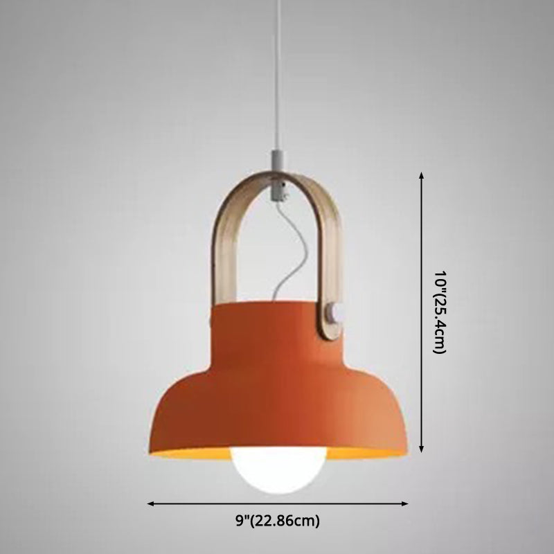 1-Light Upside Down Trifle Pendant Lamp Nordic Modern Style Metal Restaurant Hanging Lamp Clearhalo 'Ceiling Lights' 'Modern Pendants' 'Modern' 'Pendant Lights' 'Pendants' Lighting' 2579471