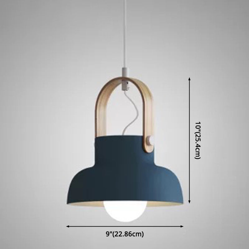 1-Light Upside Down Trifle Pendant Lamp Nordic Modern Style Metal Restaurant Hanging Lamp Clearhalo 'Ceiling Lights' 'Modern Pendants' 'Modern' 'Pendant Lights' 'Pendants' Lighting' 2579473