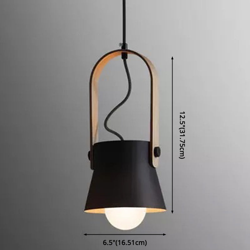 1-Light Upside Down Trifle Pendant Lamp Nordic Modern Style Metal Restaurant Hanging Lamp Clearhalo 'Ceiling Lights' 'Modern Pendants' 'Modern' 'Pendant Lights' 'Pendants' Lighting' 2579475