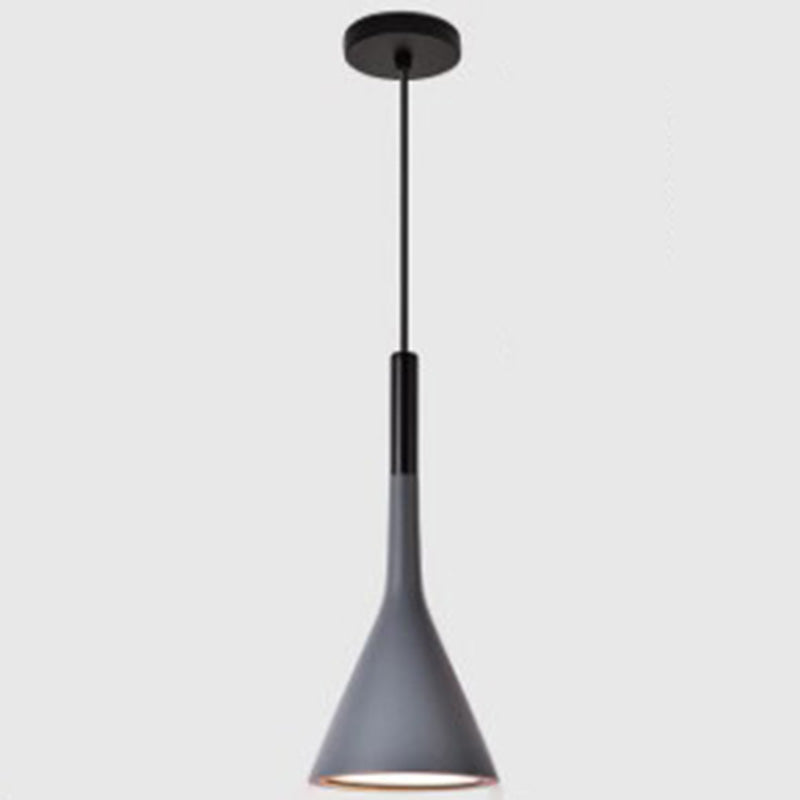 Resin Tapered Hanging Light Nordic Modern Style 1 Light Restaurant Ceiling Pendant Lamp Grey Clearhalo 'Ceiling Lights' 'Modern Pendants' 'Modern' 'Pendant Lights' 'Pendants' Lighting' 2579849