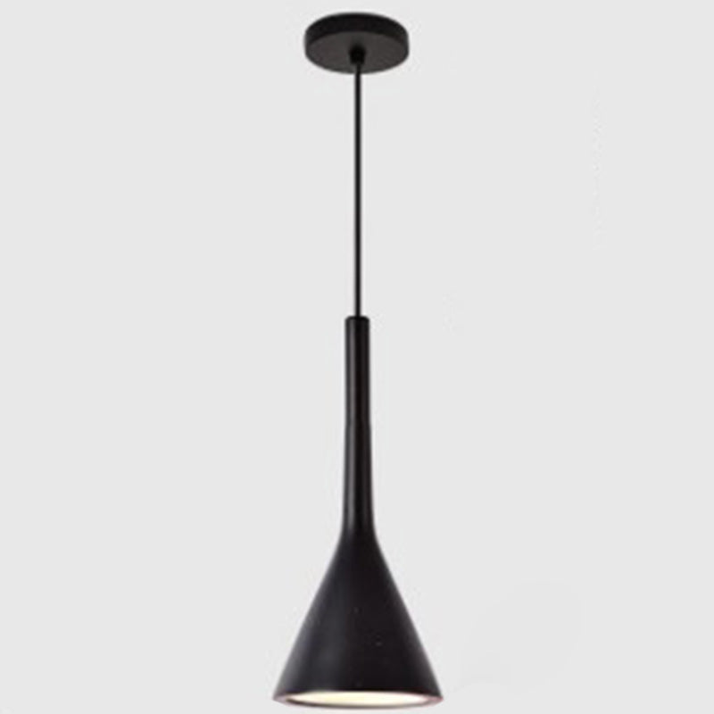 Resin Tapered Hanging Light Nordic Modern Style 1 Light Restaurant Ceiling Pendant Lamp Black Clearhalo 'Ceiling Lights' 'Modern Pendants' 'Modern' 'Pendant Lights' 'Pendants' Lighting' 2579852