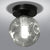 Globe Semi Flush Mount Light Fixture Modernist 1 Light Glass Ceiling Flush Mount for Hallway Clear Clearhalo 'Ceiling Lights' 'Close To Ceiling Lights' 'Close to ceiling' 'Semi-flushmount' Lighting' 2588429