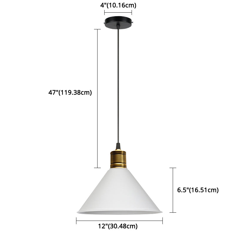 Metal Tapered Hanging Light Nordic Modern Style 1 Light Restaurant Ceiling Pendant Lamp Clearhalo 'Art Deco Pendants' 'Black' 'Cast Iron' 'Ceiling Lights' 'Ceramic' 'Crystal' 'Industrial Pendants' 'Industrial' 'Metal' 'Middle Century Pendants' 'Pendant Lights' 'Pendants' 'Rustic Pendants' 'Tiffany' Lighting' 2588757