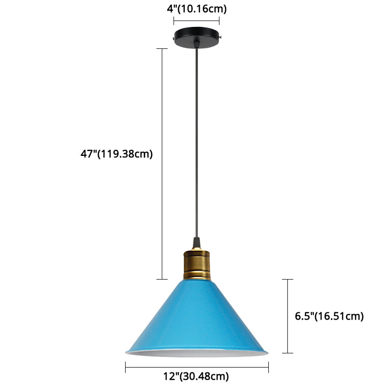 Metal Tapered Hanging Light Nordic Modern Style 1 Light Restaurant Ceiling Pendant Lamp Clearhalo 'Art Deco Pendants' 'Black' 'Cast Iron' 'Ceiling Lights' 'Ceramic' 'Crystal' 'Industrial Pendants' 'Industrial' 'Metal' 'Middle Century Pendants' 'Pendant Lights' 'Pendants' 'Rustic Pendants' 'Tiffany' Lighting' 2588781