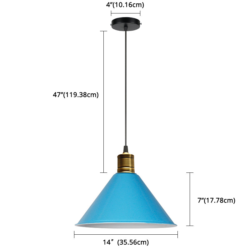 Metal Tapered Hanging Light Nordic Modern Style 1 Light Restaurant Ceiling Pendant Lamp Clearhalo 'Art Deco Pendants' 'Black' 'Cast Iron' 'Ceiling Lights' 'Ceramic' 'Crystal' 'Industrial Pendants' 'Industrial' 'Metal' 'Middle Century Pendants' 'Pendant Lights' 'Pendants' 'Rustic Pendants' 'Tiffany' Lighting' 2588782