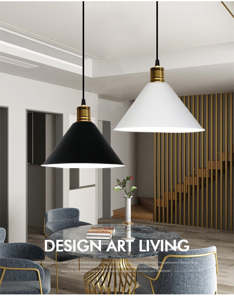 Metal Tapered Hanging Light Nordic Modern Style 1 Light Restaurant Ceiling Pendant Lamp Clearhalo 'Art Deco Pendants' 'Black' 'Cast Iron' 'Ceiling Lights' 'Ceramic' 'Crystal' 'Industrial Pendants' 'Industrial' 'Metal' 'Middle Century Pendants' 'Pendant Lights' 'Pendants' 'Rustic Pendants' 'Tiffany' Lighting' 2588786