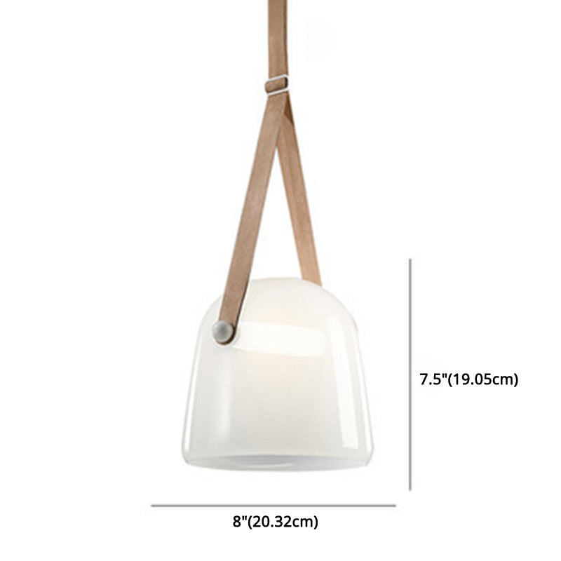 Nordic Modern 1 Light Pendant Lamp Bell Glass Pendant Lighting for Living Room Clearhalo 'Ceiling Lights' 'Close To Ceiling Lights' 'Glass shade' 'Glass' 'Modern Pendants' 'Modern' 'Pendant Lights' 'Pendants' Lighting' 2589159