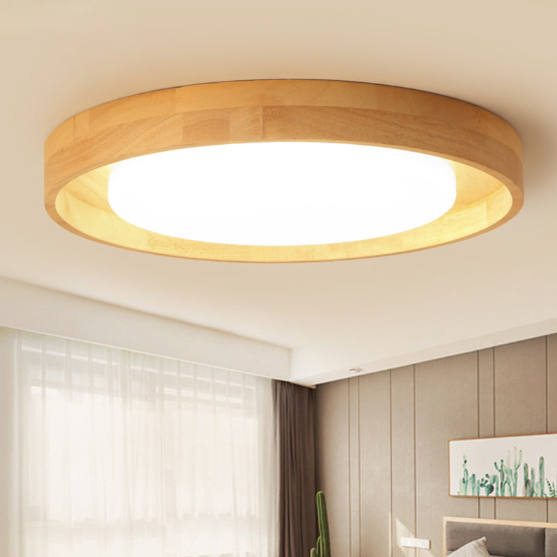 Circle Semi Flush Mount Light Fixture Ultra-Contemporary Acrylic Ceiling Light Fixture for Bedroom Clearhalo 'Ceiling Lights' 'Close To Ceiling Lights' 'Close to ceiling' 'Flush mount' Lighting' 2589513